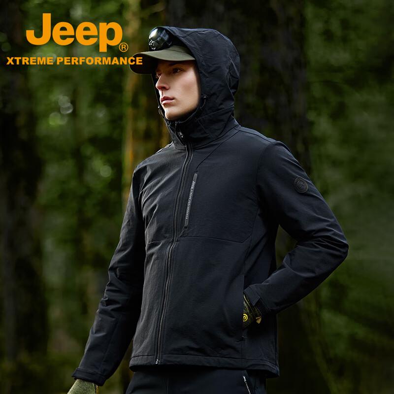 Jeep Men's Waterproof Windproof Softshell Jacket
