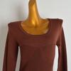 French Style New Arrival Pure Desire Sexy U-Neck Long-Sleeved Knitting Dress Women's Clothing Silm Slimming Hip Skirt