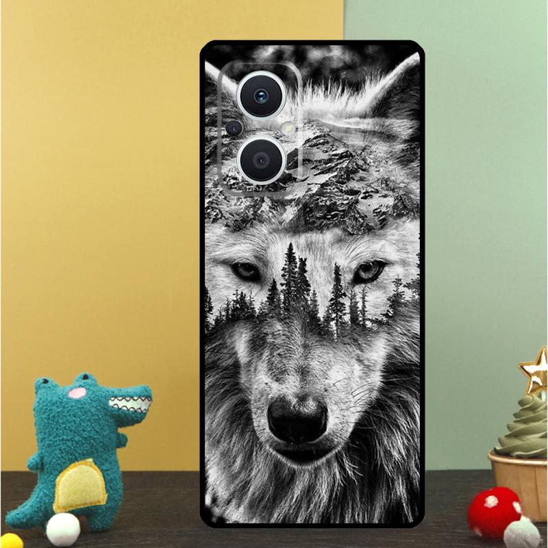 Animal Lion Wolf Tiger Eagle Case For OPPO Reno 15F 13F 14F 12 11 F 10 14 15 Pro 7 8 Lite OPPO Find X9 X8 X6 X5 Pro Cover