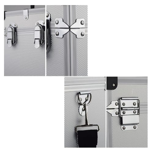 Compact and lightweight aluminum case for laser leveling, green laser attach? case, aluminum insert for laser leveling, aluminum tool box (Color: A)