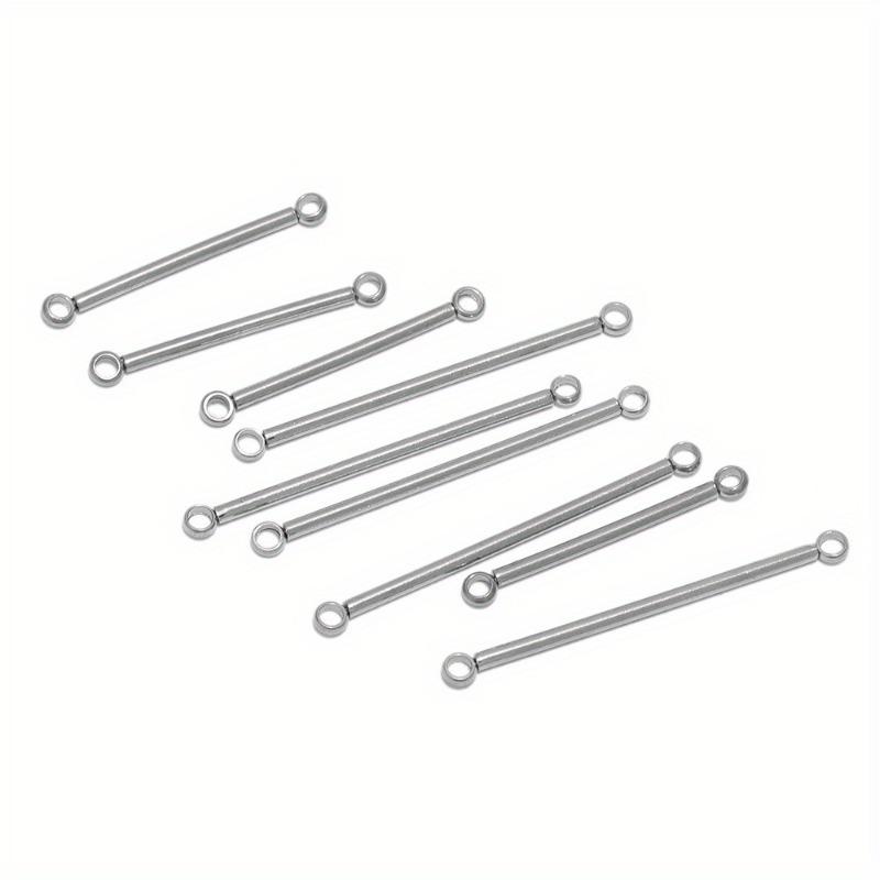 10pcs Stainless Steel 20mm/30mm Bar Stick Connectors Gold Color Plated Drop Earrings Jewelry Making Necklaces Components