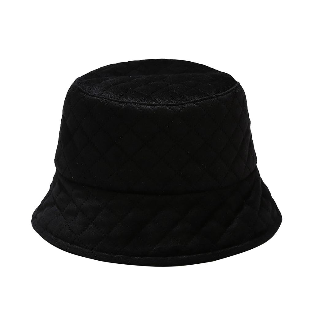 Autumn Winter Men Women Thermal Quilted Hat Fisherman Hat Basin Cap Bucket Hats
