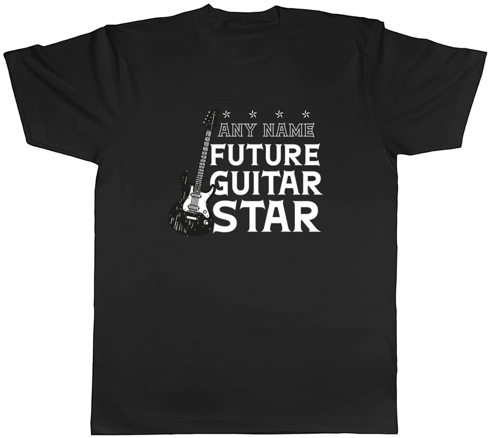 Personalised Future Guitar Star Musician Mens T-Shirt Tee Gift Top XL