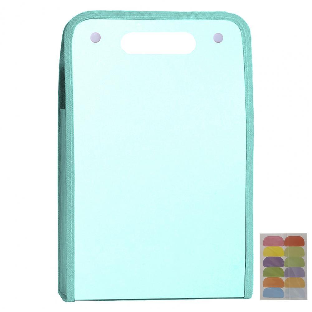 

1шт А4 Папка Вертикальный Файловый Менеджер С Ручкой, Расширенная Водонепроницаемая Папка С Портативным 13 Карманным Большим Хранением