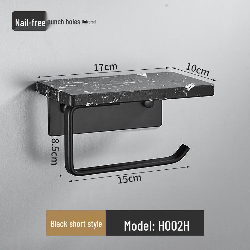 Nordic Luxury Marble Tissue & Phone Holder for Bathroom