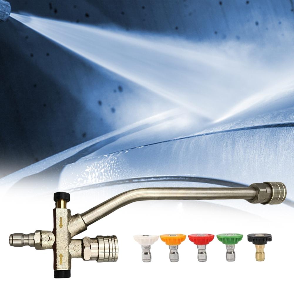 Dual Valve Foam Gun Dual Valve 1/4 Quick Connect Foam Lance Nozzle Stainless Steel Dual Purpose Switch for High Pressure Washer