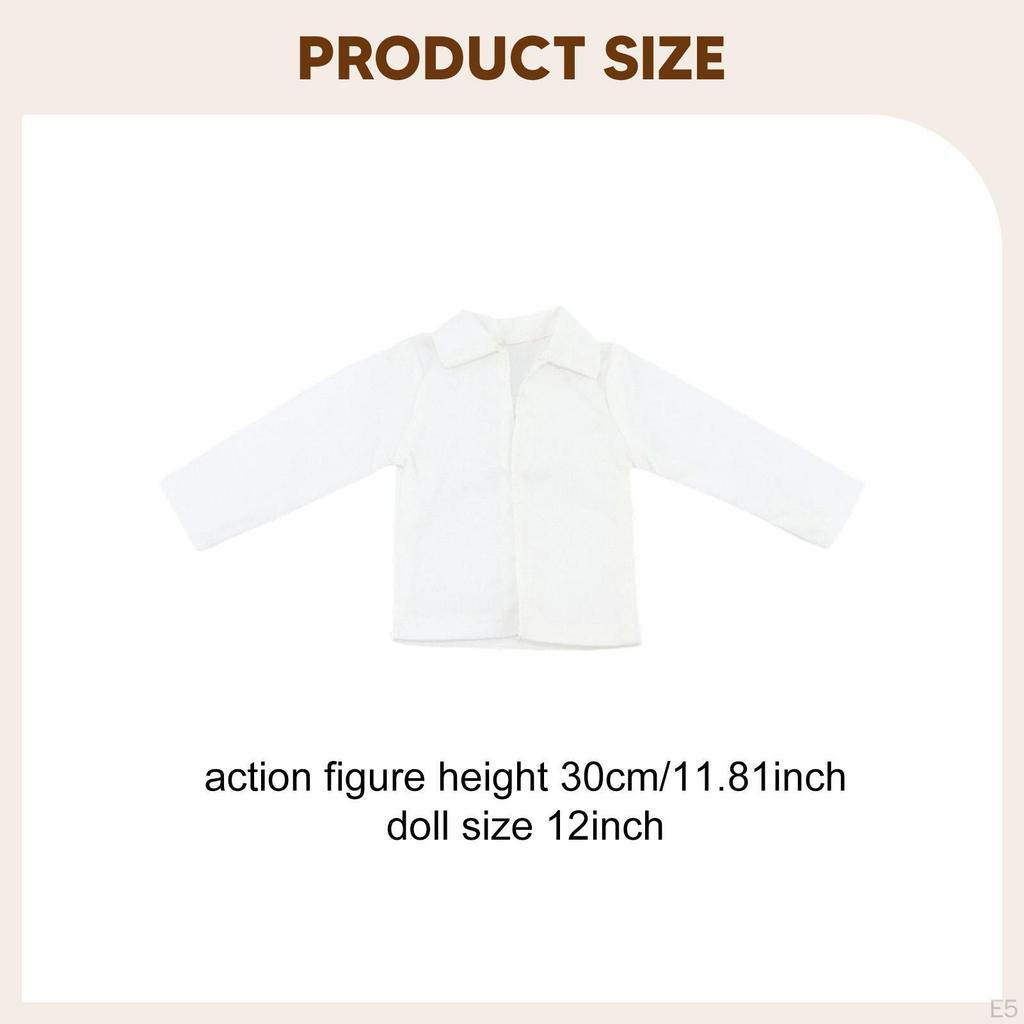 1/6 Action Figure Clothes Deck Trendy Shirt Men Miniature Clothing Doll for 12" Male