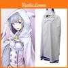 Exquisita Capa de Emilia Para Cosplay de Rezero Elegante Capa con Capucha Para Fans de Anime