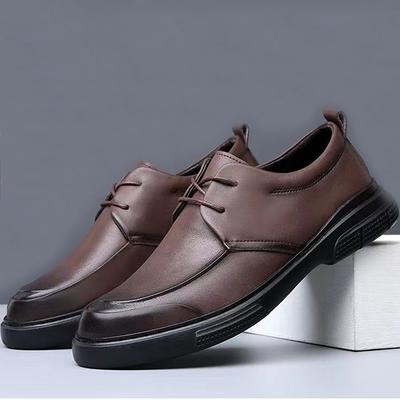 Echtleder Schuhe Herren Business Stil Rindsleder Herren Derbys Schuhe Flach Marke Herrenschuhe Schwarz Braun