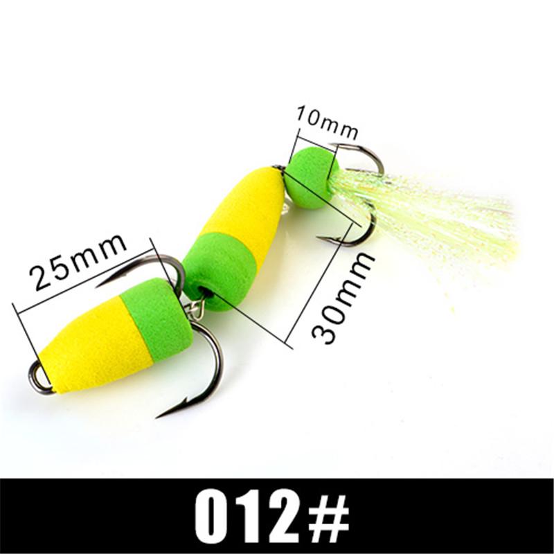FishKing 1PC Soft Bass Lure Insect Lure With Sharp Hooks Weight 3.4G 4.7G Big/Small Size
