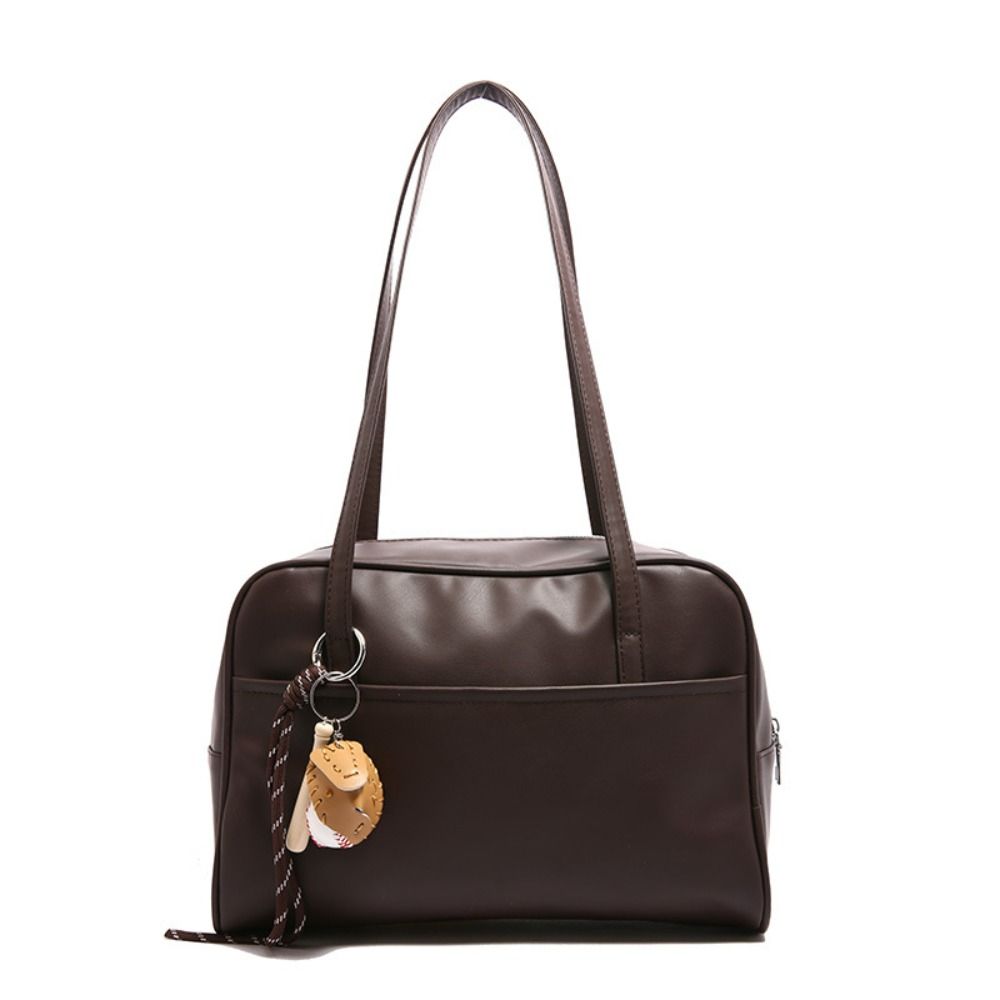 New Soft Surface Women's Tote Bag PU Leather Double Strap Shoulder Bag Large Capacity Underarm Bag Travel Work