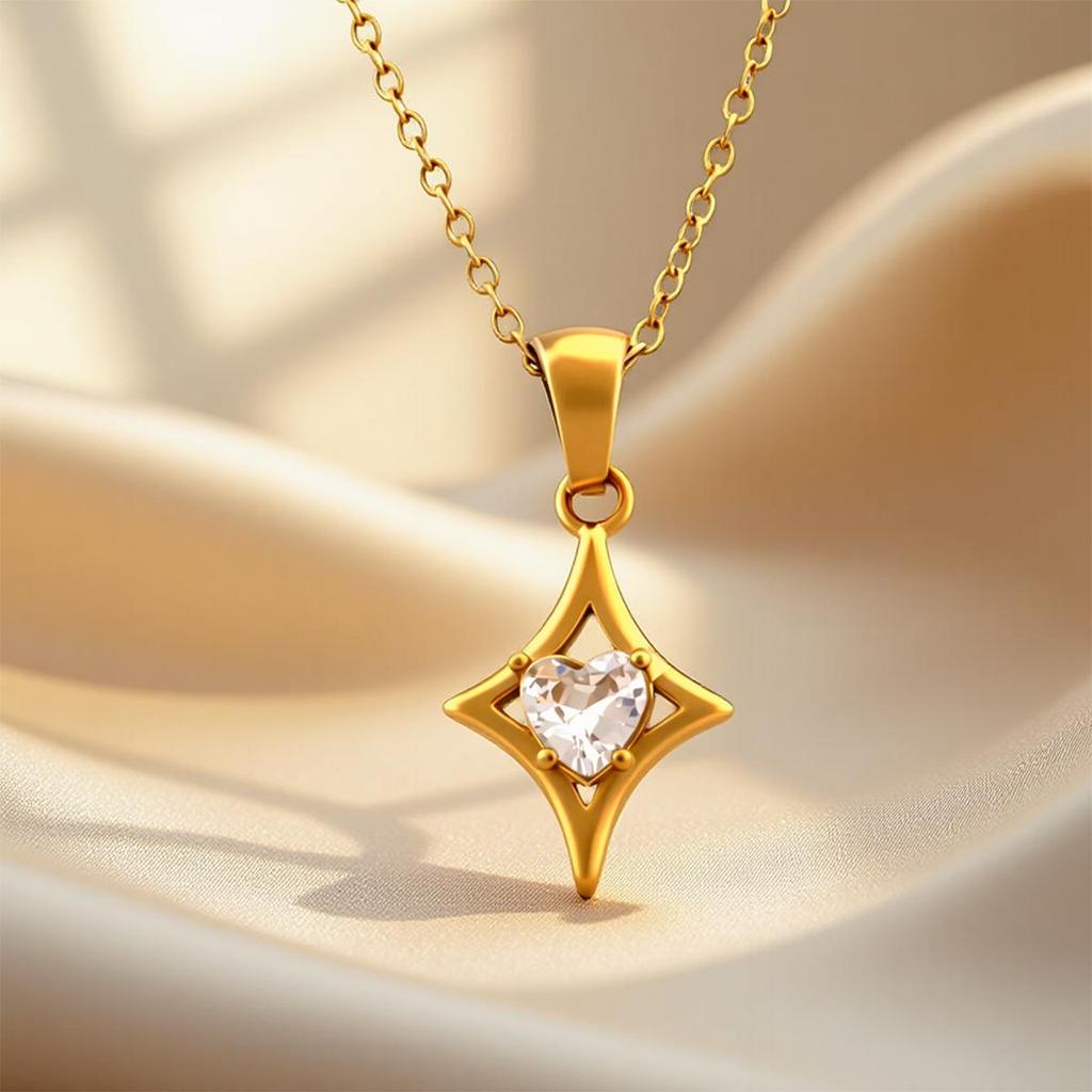 2026 New Arrival: Sparkling Zirconia Four-Point Star Clavicle Necklace