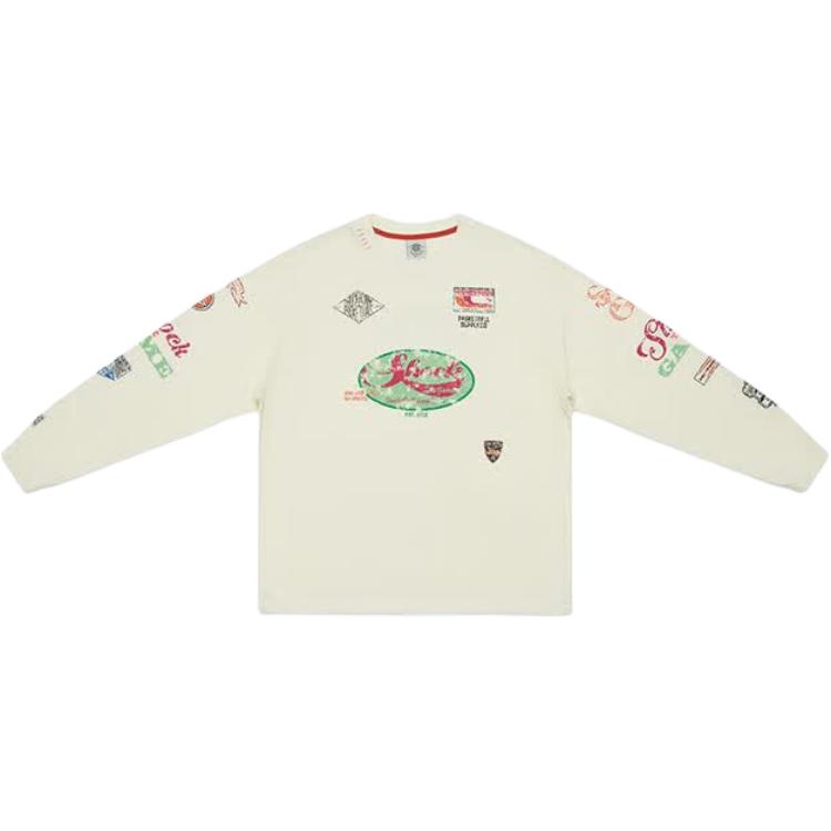 

Anta SV Series Loose Fit Printed Color Block Long Sleeve Knit Top Men tops 152621401V-1 2XL