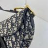 [Pre-Owned] Saddle Removable Adjustable Shoulder Strap Magnetic Buckle Closure Printed Saddle Bag Crossbody Bag Fabric Handbag Sho - Very Good #J7OH9S