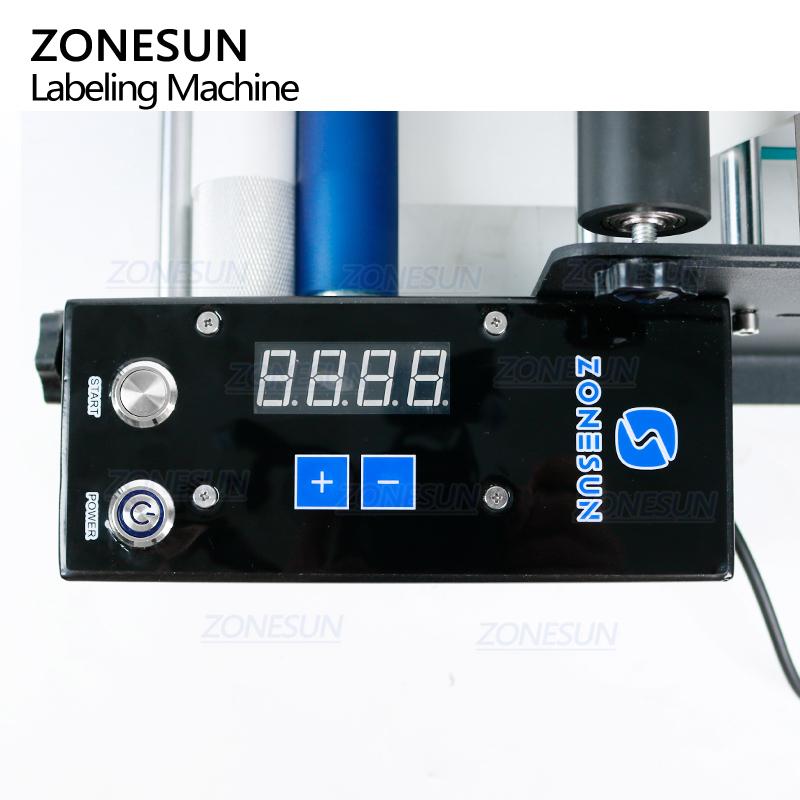ZONESUN ZS-TB50SM Schreibtisch Halbautomatische Etikettiermaschine für kleine runde Flaschen