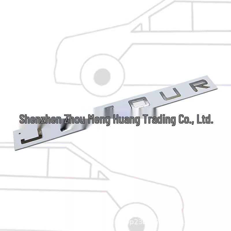 Jetour Car Emblem Letter Logo Sticker for Hood and Trunk