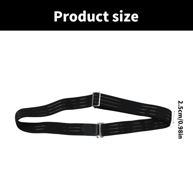 Verstellbarer elastischer Gürtel Rutschfeste Hemdhalter Hemd Einsteckgürtel Hemdstrumpfhalter Stretchgürtel für Business und Freizeit