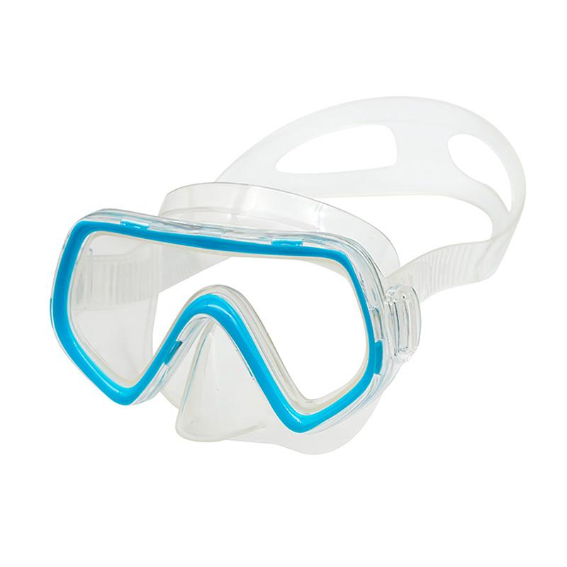 Maschera da Immersione Occhialini da Nuoto Impermeabili Panoramici HD per Adulti Giovani Grembiule in Silicone Antiappannamento con Copri-Naso Attrezzatura da Nuoto