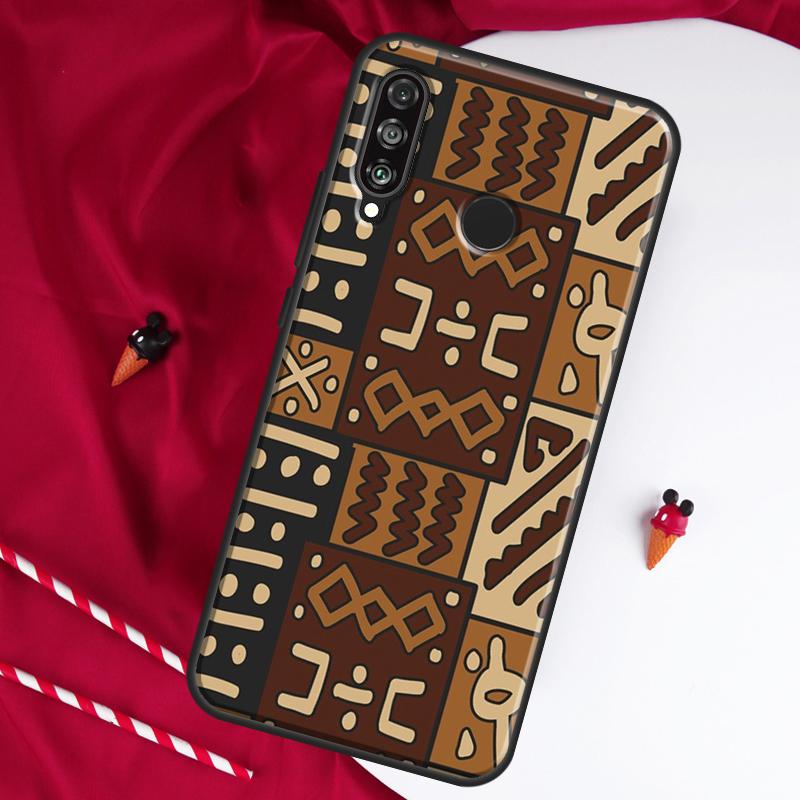 African Fabric Print For Huawei Nova 8i 7i 11i 12i 12s 9 10 SE Y90 Y60 Y70 Y72 Y61 Y91 P30 P40 Lite P60 Pro Case