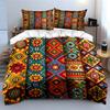 Bohemian Floral Pattern Decorative Set Soft Comfortable Duvet Cover Bedding Set Included 1*Duvet Cover & 2*Pillowcases, Gift