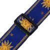 Leathers Guitar Blue Levy's MPJG-SUN-BLU Polyester/Vinyl Strap,