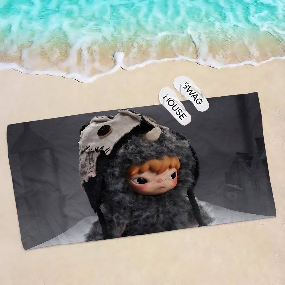 Cartoon H-HIRONOS Anime Beach Swimming Towel Soft Absorbent Washcloth Children's Gifts For Kids Travel Camping Gym