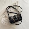 Truck Bag with Vintage Texture, Women's Bag Featuring Chain Strap, Heart-shaped Stars, Single Shoulder Crossbody Bag