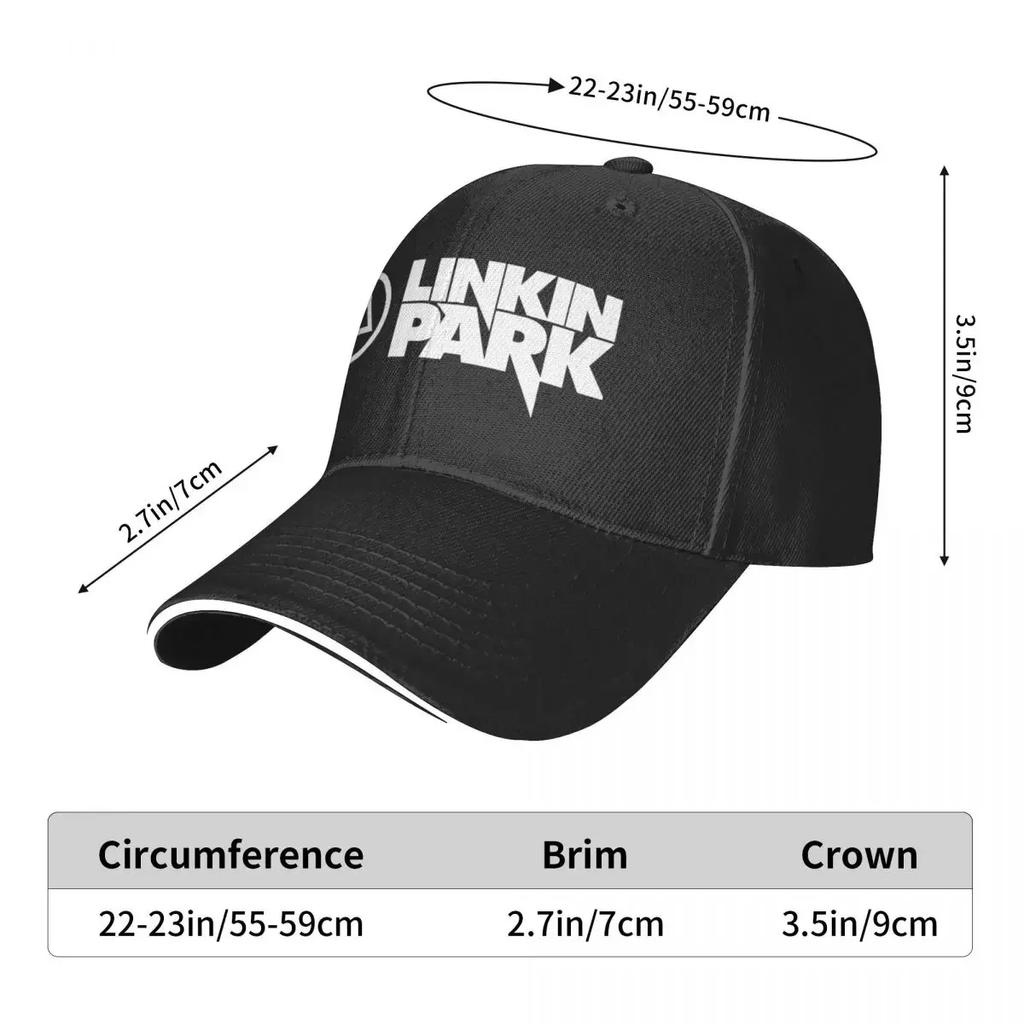 Linkinpark Rock Baseball Caps Casual Nu-Metal Sandwich Cap Unisex Style Adjustable Hats Cap Activities