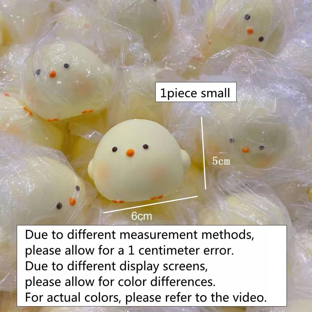 Kids  Childrens Cute Giant Chick Squishy Toy Slow Rising Stress Relief Sensory Fidget Toy for and Adults Anxiety ADHD Squishy Squeeze Toy