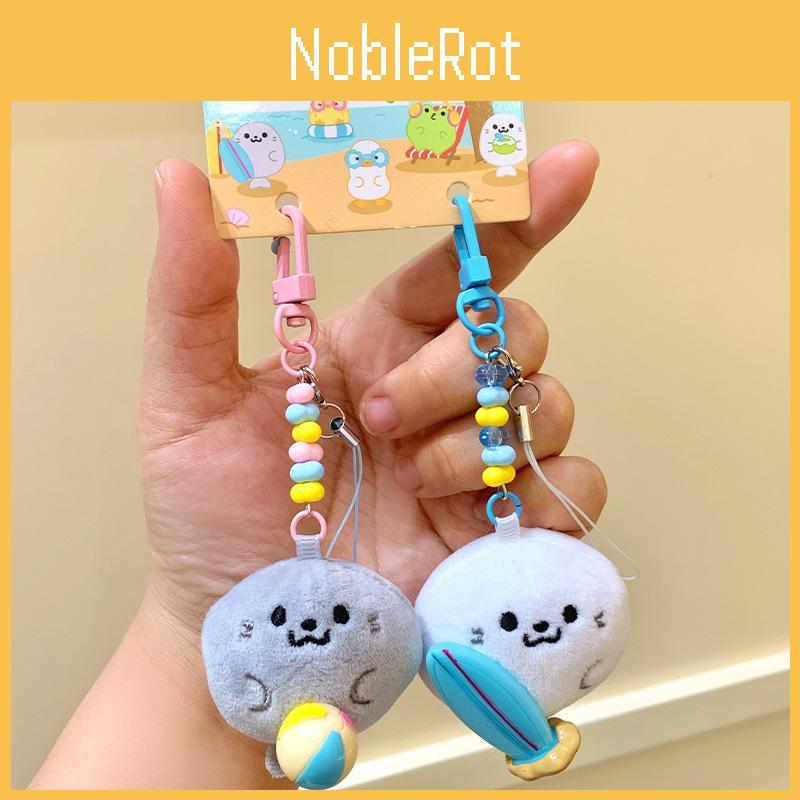 Frog Seagull Mini Plush Pendant Hanging Charm Marine Animal Bag Doll Decoration