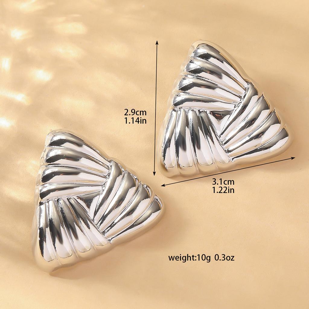 Accessories Circle Hollow Fan Circle Metal Earrings Women'S French Retro Elegant Niche Premium