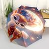 1pc Deer umbrella automatic open/close, 8-Rib Durable Frame, Compact Folding Design, Ideal Birthday/Holiday Gift  1145A
