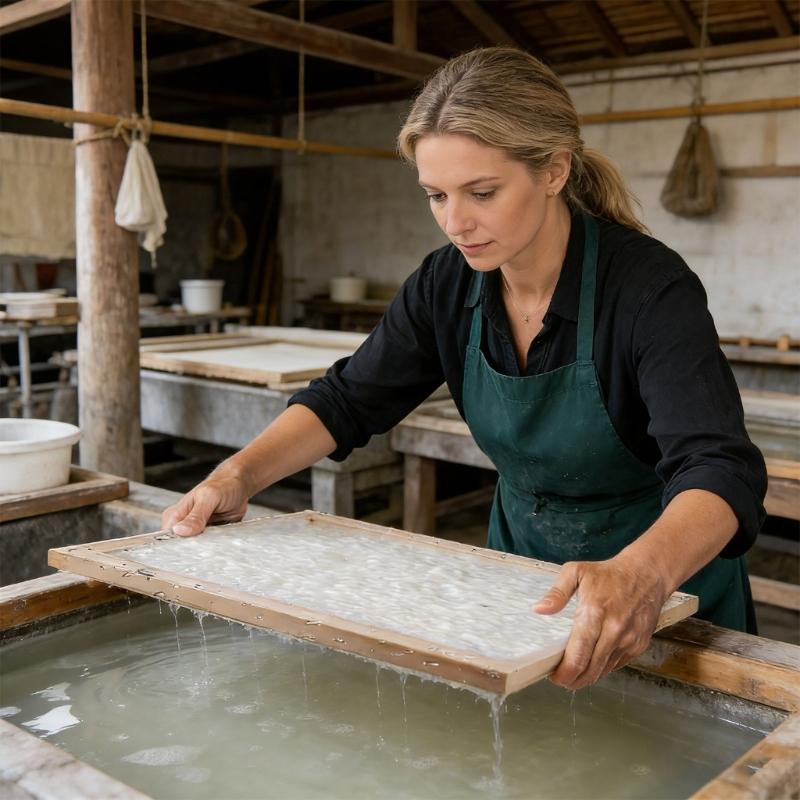 Ruční Sada Nástrojů na Výrobu Papíru Obsahuje Dřevěný Rám 3 Velikostí Síťku Absorpční Papír a Houbu pro Výrobu Pohlednic
