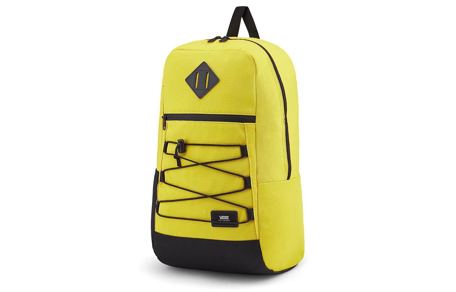 Vans Zip Closure Polyester Backpack Regular Unisex Yellow VN0A3HCBD2P