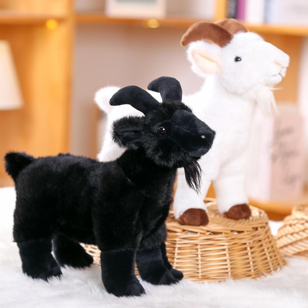 PP Cotton Baby Goat Plush Doll 18/30cm Stuffed Animal Doll New Doll Toys Birthday Gift