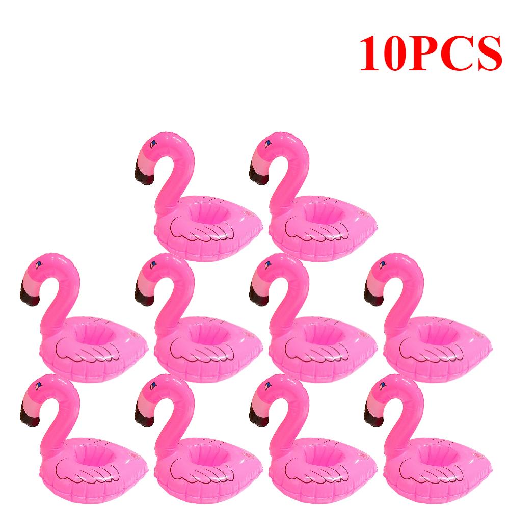 1-20 Pcs Tropical Flamingo Party Decoration Cup Holder Pvc Water Float Inflatable Drink Cup for Adults Pool Drinkware Tray Decor