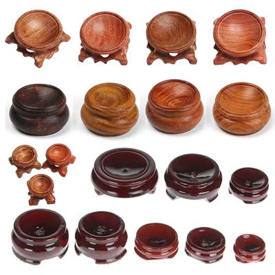 1 PC Figurine Kristall Ball Basis Handwerk Desktop Ornamente Fotografie Requisiten Display Stand Kugel Stein Unterstützung Holz Halter