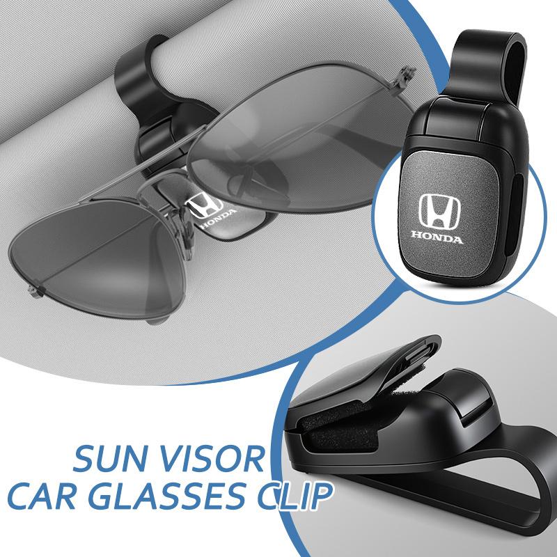 Car Sunglasses Holder Car Eyeglass Holder Glasses Storage Clip For Honda Mugen Power Civic Accords CRV Hrv Jazz Auto Accessories