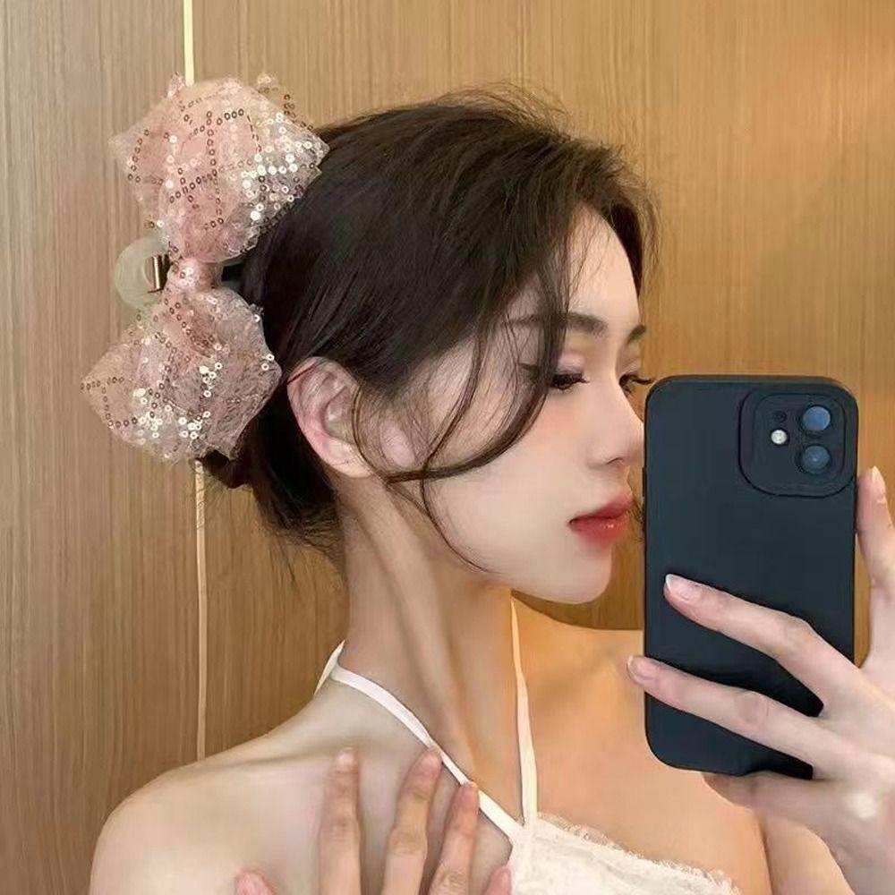 

Коготь для волос, большие заколки для волос, держатель для хвоста, бант, коготь для волос, женские заколки для волос, корейский зажим в виде акулы