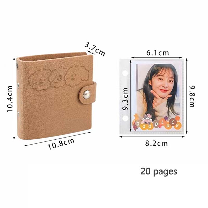 Mini Loose Leaf Albums Card Storage 3 Inch Photo One Grid For Fujifilm Instax Mini12/11/8/9/7/7+/40/90 Camera Mini Film Albums