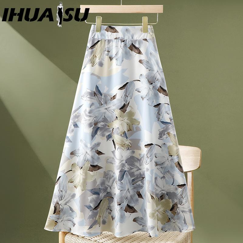 

IHUASU 18 Color Women s Fashion Casual Summer Spring Skirt one size