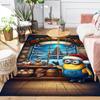 1Pc Christmas Minion Celebration Rug Office Carpet Indoor Outdoor Doormat Nonslip Soft And Comfortable Living Room Christmas Halloween Gift D91844