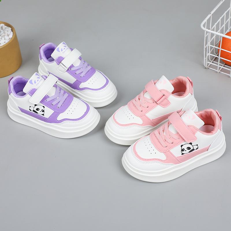 2025 Autumn Girls' White Skate Shoes: Versatile, Non-slip, Casual Running Sneakers