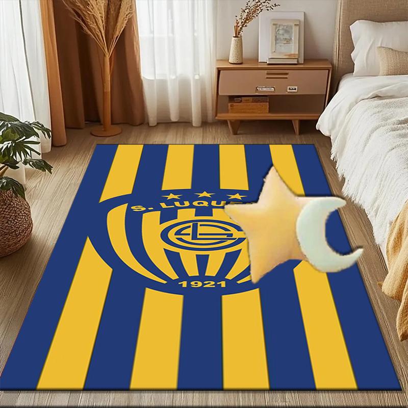 Luqueno Club Emblem Rug Game Carpet, Floor Mat for Bedroom Living Room Entryway Rug, Home Decor Idea Gift for Christmas Birthday