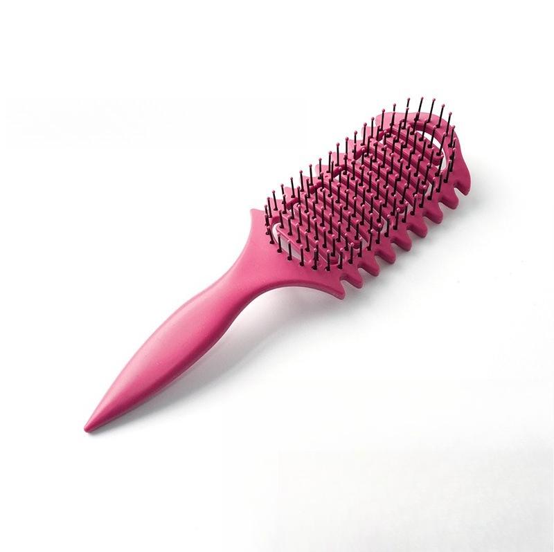Bouncing Comb, Hollow Massage Comb, Cross-border Comb, Hair Dryer, Two-in-one, for Straightening and Fluffy Curling Hair