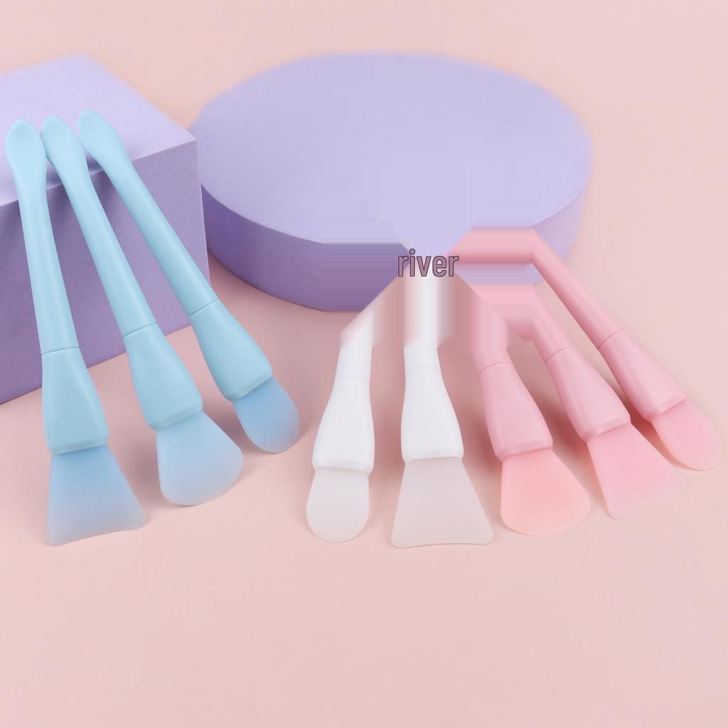 Doppelköpfiges Silikon-Maskenpinsel-Set: Fischschwanzlöffel zum Mischen, Auftragen, Auslöffeln und Entfernen von Schlammmasken