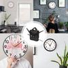 Wall Clock Parts Movement Mechanism Replacement Long Shaft Mechanism Repair Parts With Sound Skipping And Electronic Clock Core