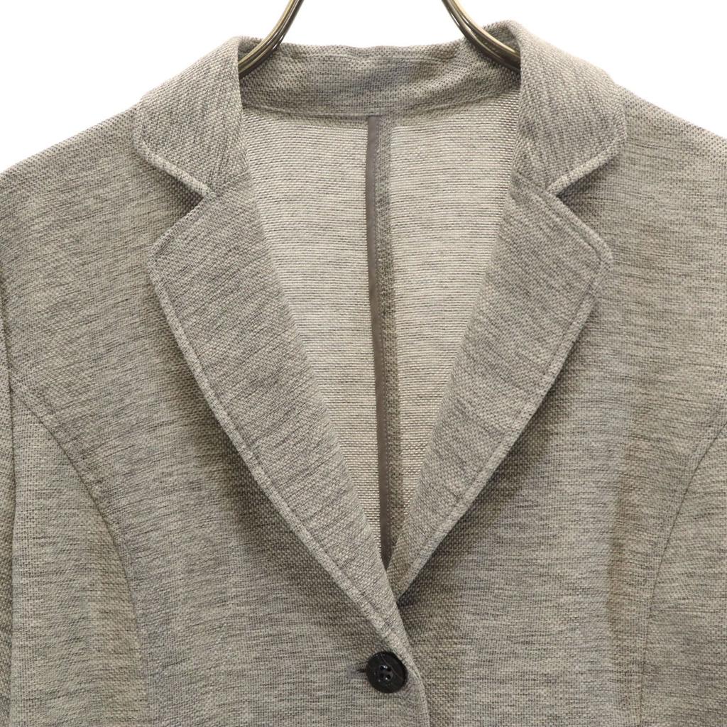 Leilian Made In Japan Short Sleeve Jacket 13 Gray Women Used