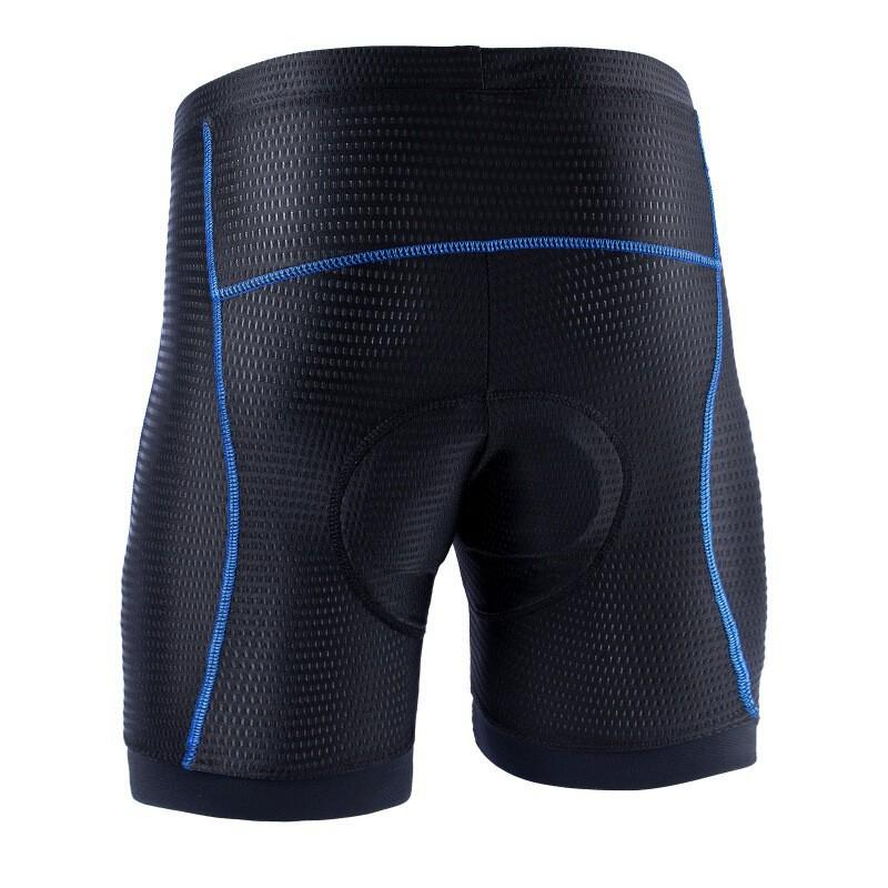 Mens Cycling Shorts With Gel Pad Chamois Road Bike Commuting Running Breathable Quick-Dry Compression Underwear