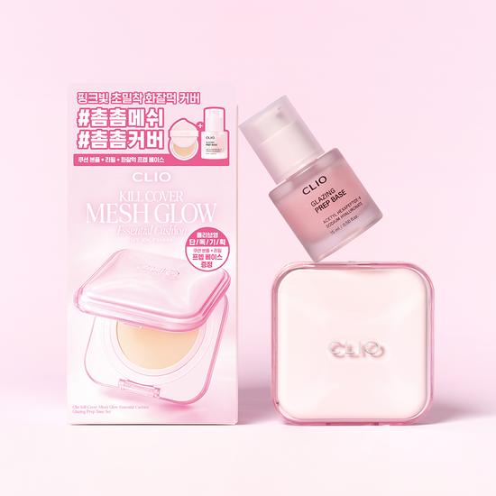 Clio Kill Cover Mesh Glow Essential Cushion (+Prep Base 15ml+Refill 1P)